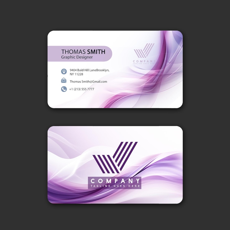 PSD design de carte de visite moderne