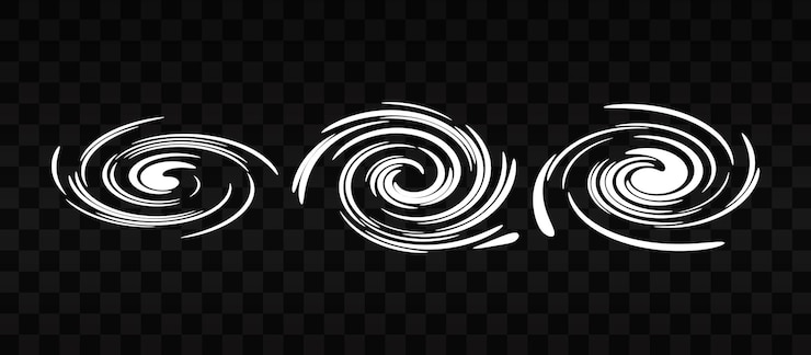 PSD design ciclonico su sfondo trasparente