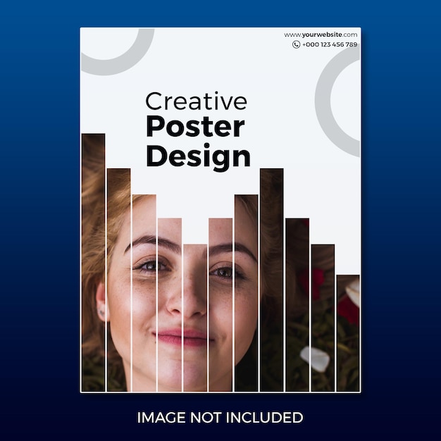 PSD design criativo de cartazes
