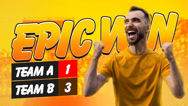 Design criativo de miniaturas de esportes no YouTube