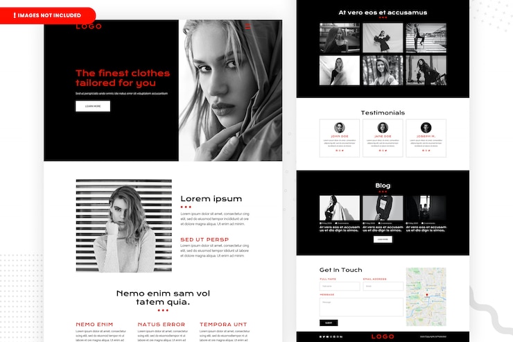 PSD design da página do site de compras