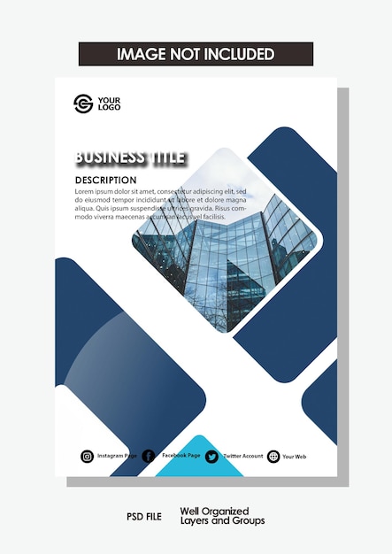 PSD design de brochura comercial