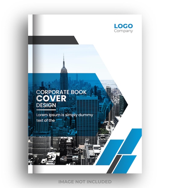 PSD design de capa de livro, modelo de relatório anual corporativo