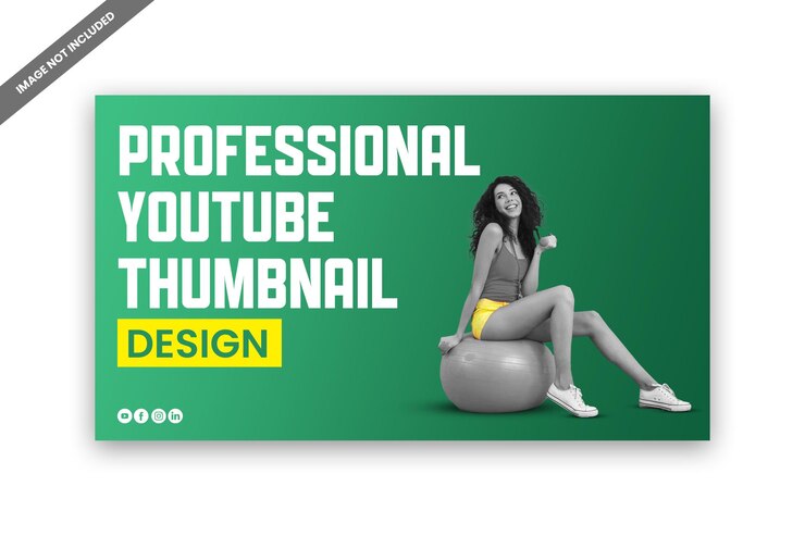 PSD design de capa de miniatura do psd do youtube