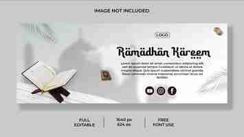 PSD design de capa de ramadhan kareem