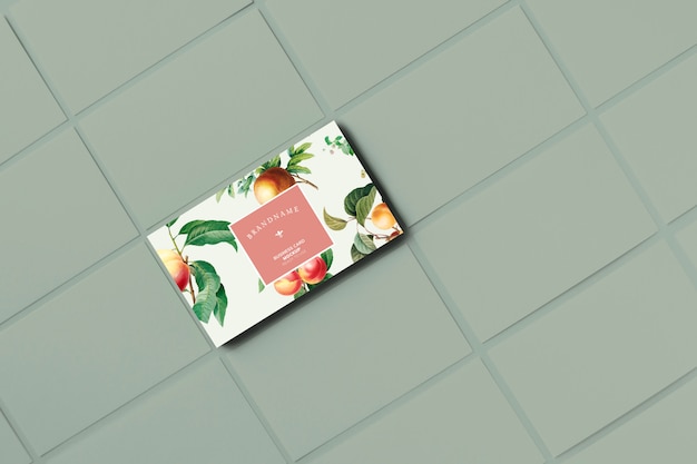 Design de cartão de nome floral