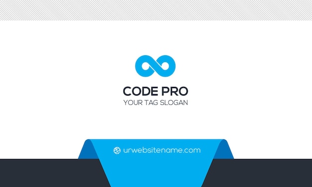 Design de cartão de visita Code Pro