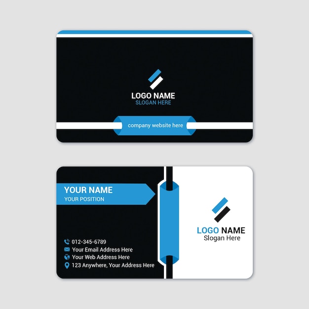 Design de cartão de visita corporativo