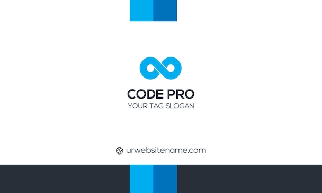 Design de cartão de visita moderno para Code Pro