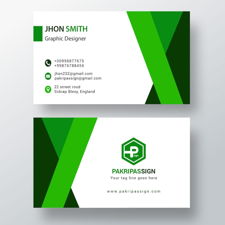 PSD design de cartão de visita para uma empresa chamada jp
