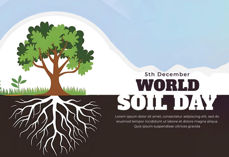 PSD design de cartaz do dia mundial do solo