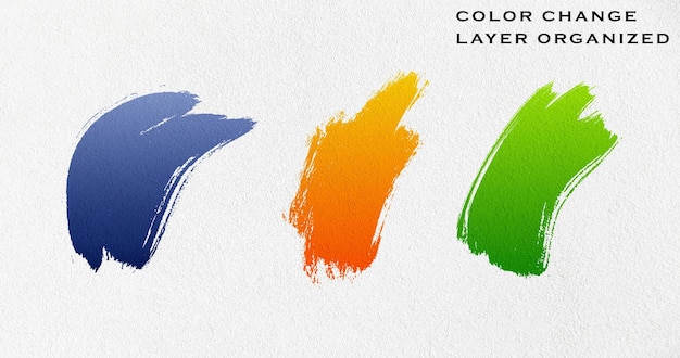 Design de conjunto de pinceladas