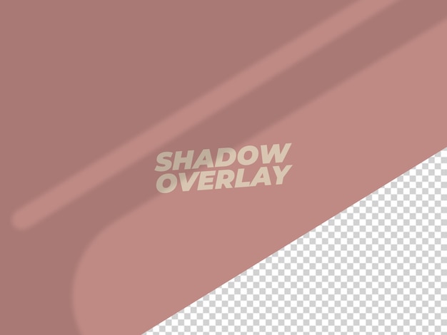 PSD design de efeito de sobreposição de sombra