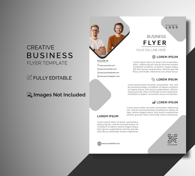 Design de folheto comercial