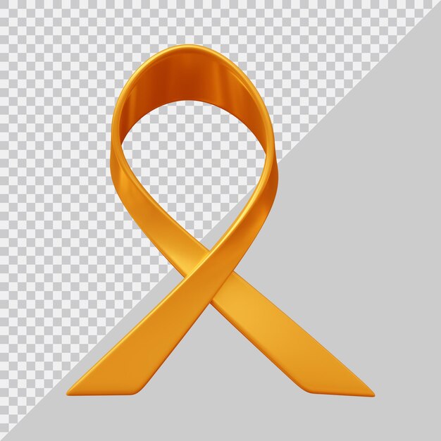 PSD design de ícone de fita de câncer com estilo 3d moderno