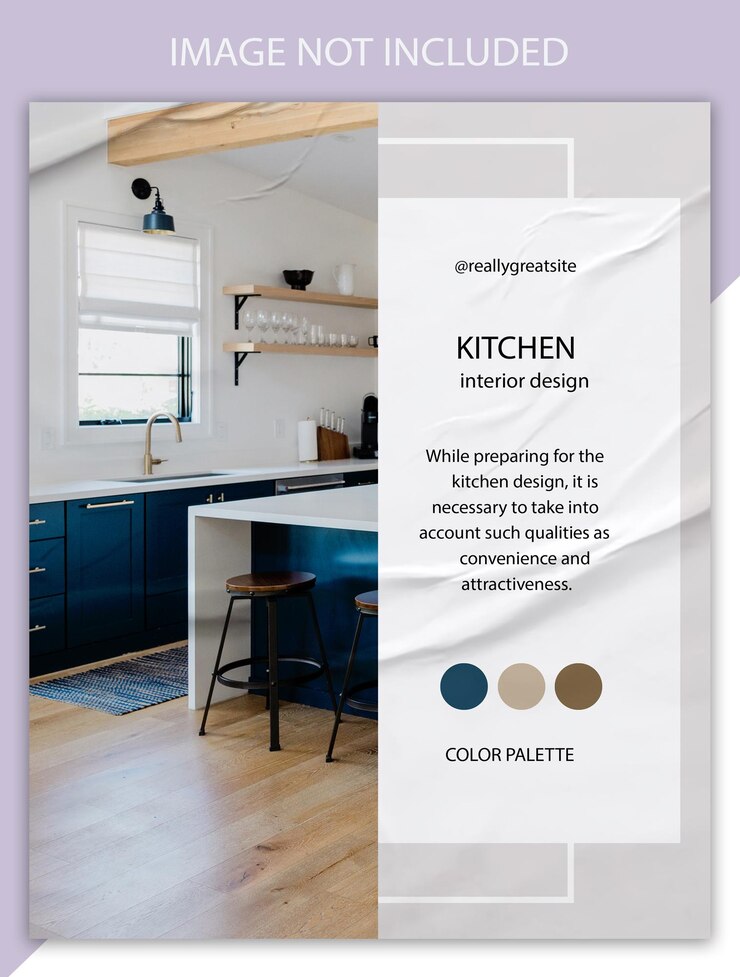 PSD design de interiores de cozinha