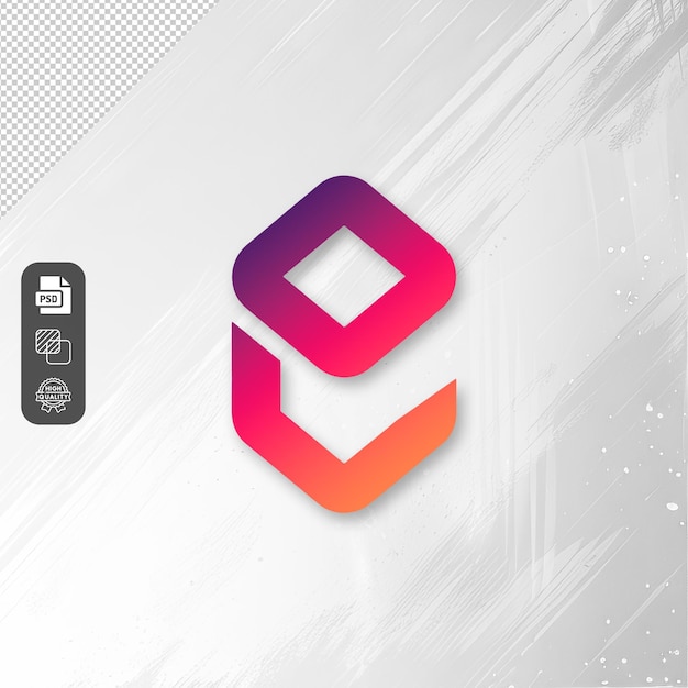 Design de Logo Gradiente E