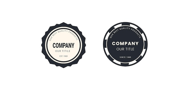 design de logotipo de crachá