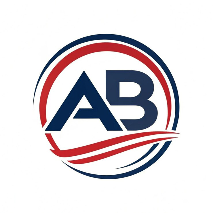 PSD design de logotipo de letra ab letra ab luxuosa letra modelo de logotipo elementos monograma pessoal