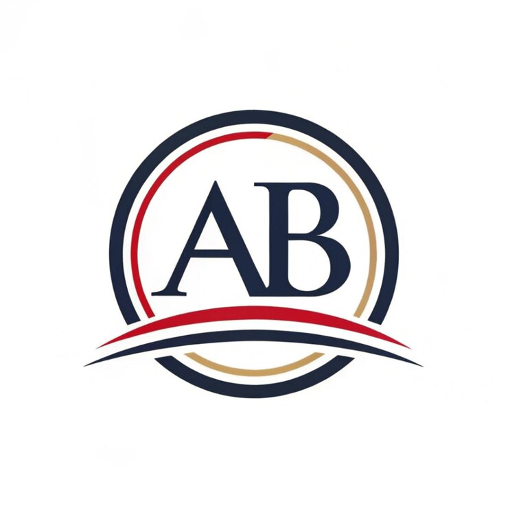 PSD design de logotipo de letra ab letra ab luxuosa letra modelo de logotipo elementos monograma pessoal