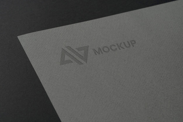 PSD design de logotipo mock-up em acessórios de papelaria