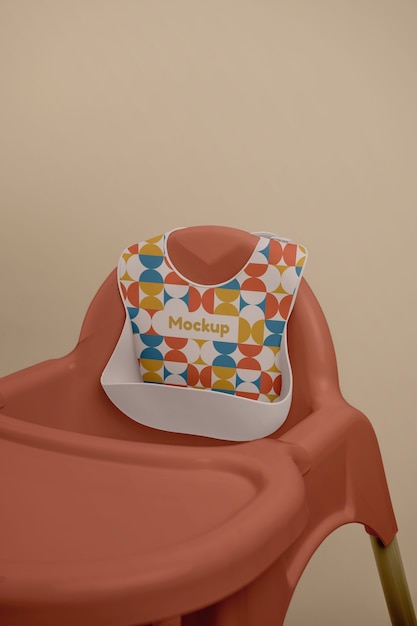 Design de maquete de babador infantil