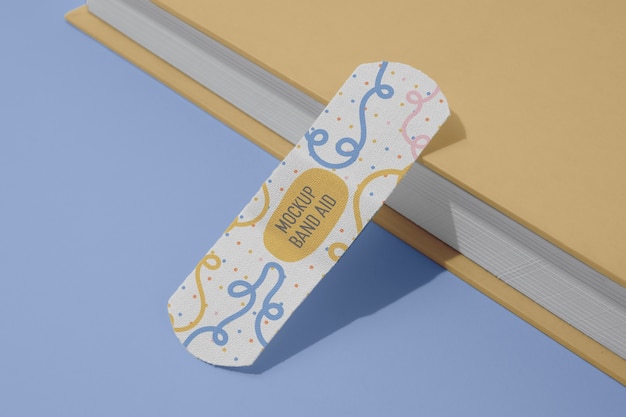 PSD design de maquete de band-aid