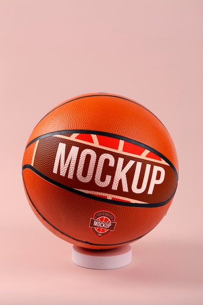 Design de maquete de bola de basquete