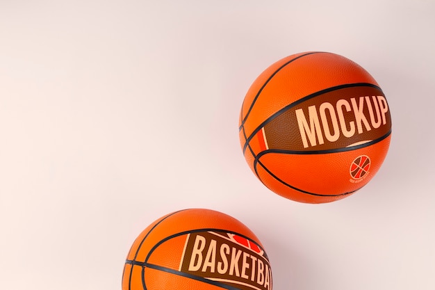 Design de maquete de bola de basquete