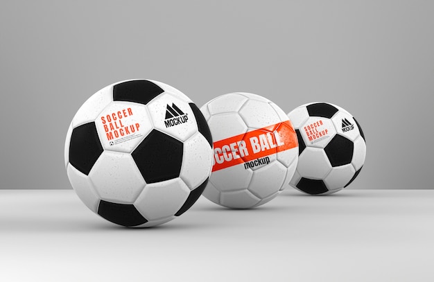 PSD design de maquete de bola de futebol