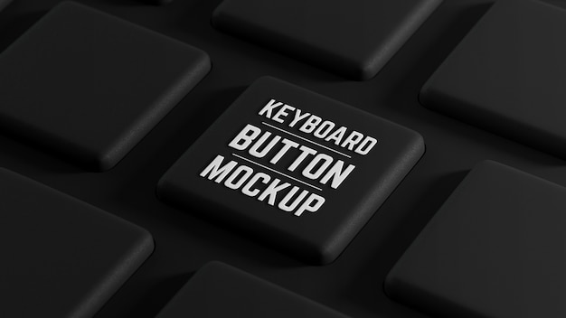 PSD design de maquete de botão de teclado de computador
