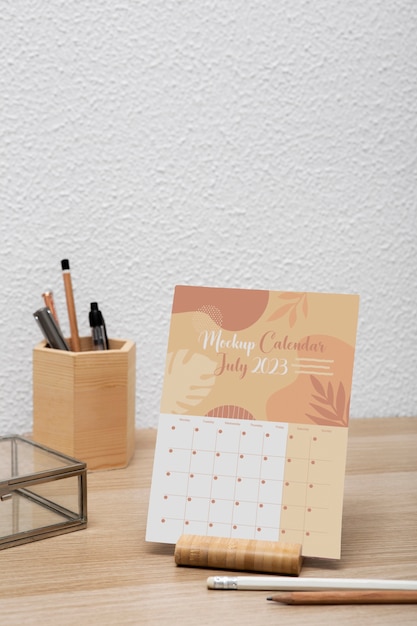 Design de maquete de calendário criativo