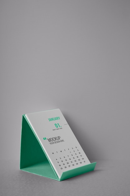 Design de maquete de calendário de mesa