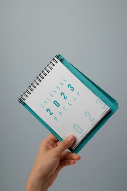 Design de maquete de calendário de mesa
