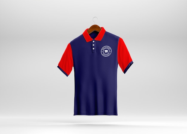 PSD design de maquete de camisa polo