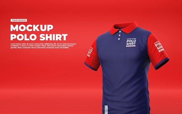 Design de maquete de camisa polo