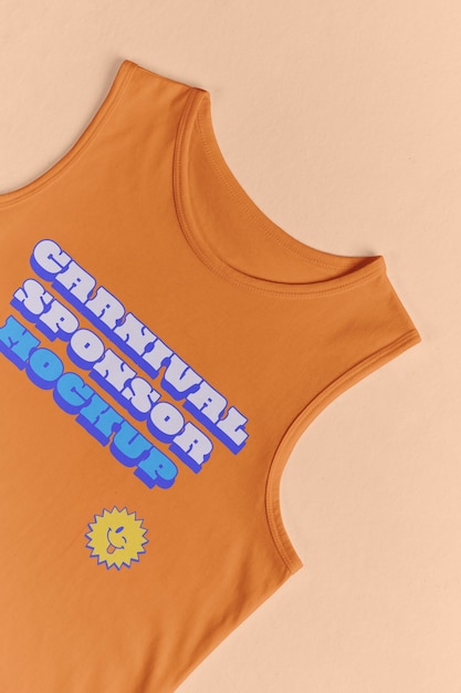 Design de maquete de camiseta minimalista