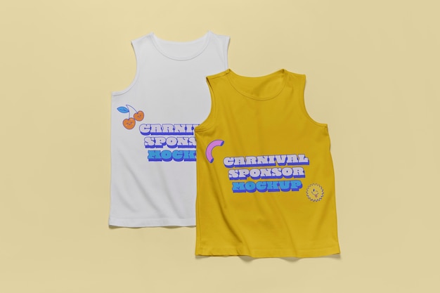Design de maquete de camiseta minimalista