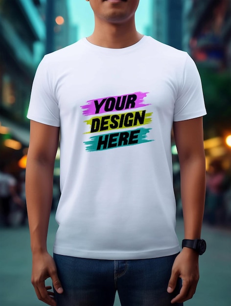 PSD design de maquete de camiseta psd