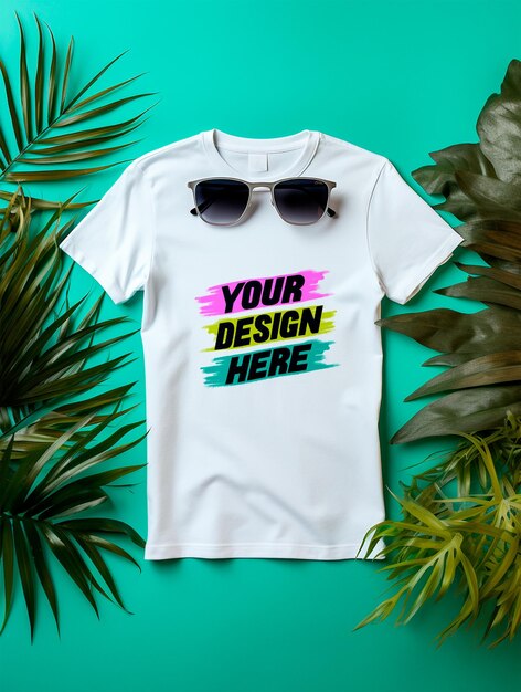 Design de maquete de camiseta
