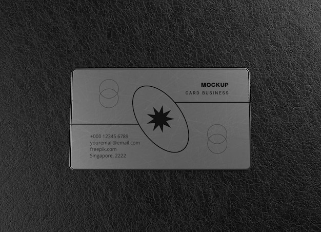 PSD design de maquete de cartão de visita de metal