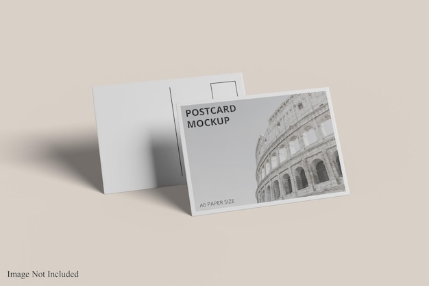 Design de maquete de cartão postal isolado