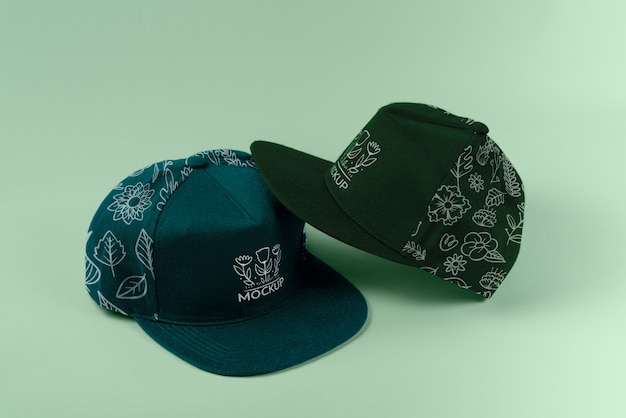 PSD design de maquete de chapéu snapback