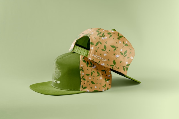 PSD design de maquete de chapéu snapback