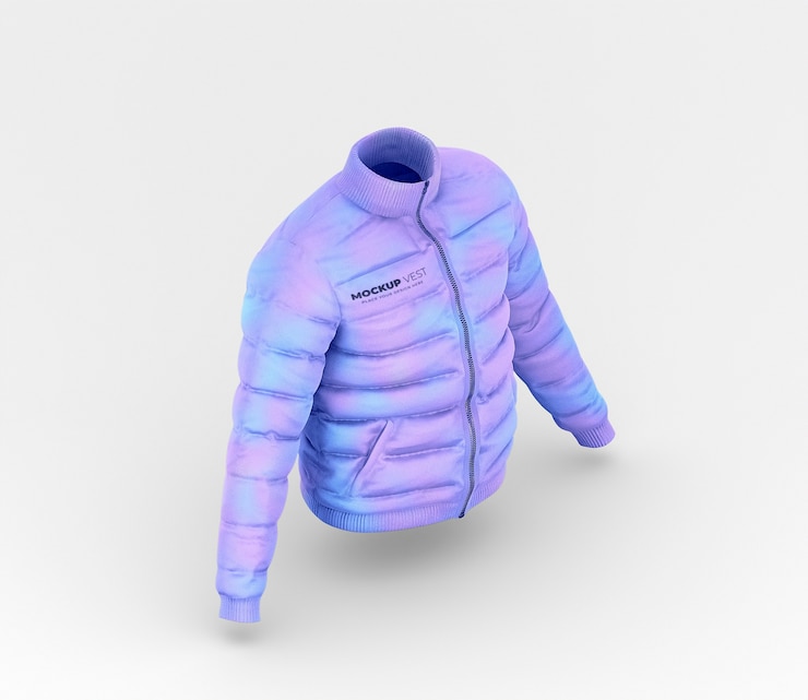 PSD design de maquete de colete para calor