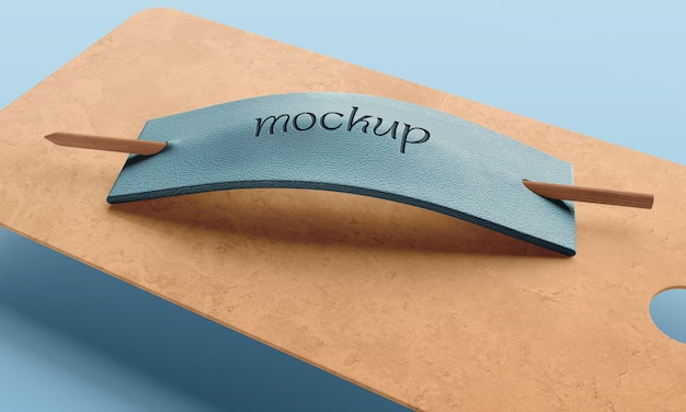 Design de maquete de grampo de cabelo