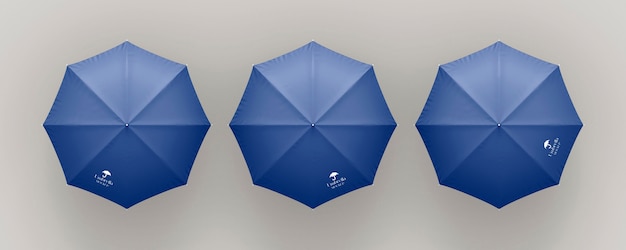 PSD design de maquete de guarda-chuva