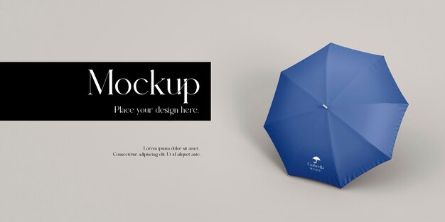 PSD design de maquete de guarda-chuva