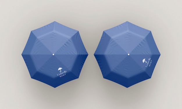 PSD design de maquete de guarda-chuva