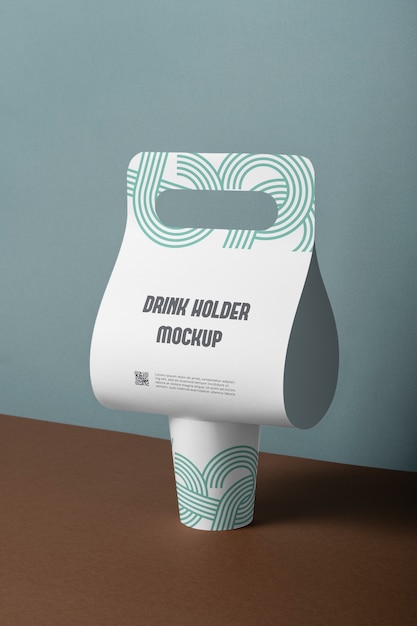 PSD design de maquete de porta-bebidas